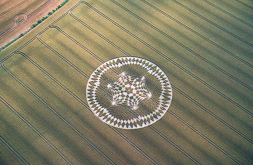 Windmill Hill, Wiltshire crop circle, aerial photo 4