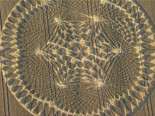 Windmill Hill, Wiltshire crop circle, aerial photo 3
