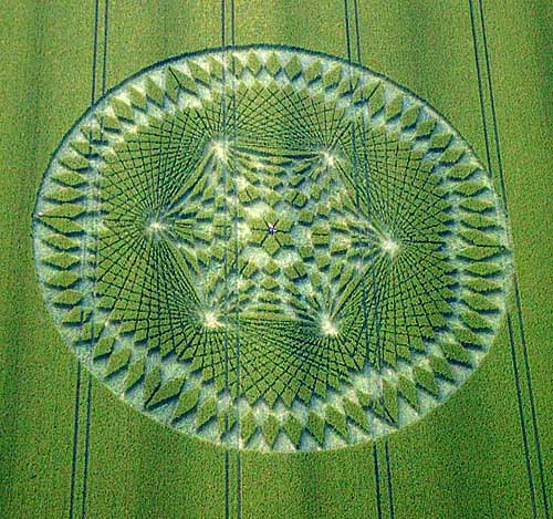 Windmill Hill, Wiltshire crop circle, aerial photo 2