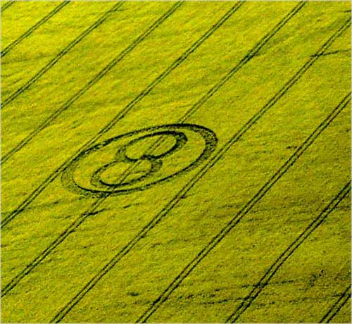 Privett, Hampshire crop circle, aerial photo 2