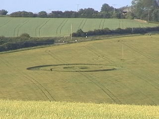 Ulley, Yorkshire crop circle, aerial photo 7