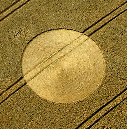 Morgans Hill (2), Wiltshire crop circle, aerial photo 2