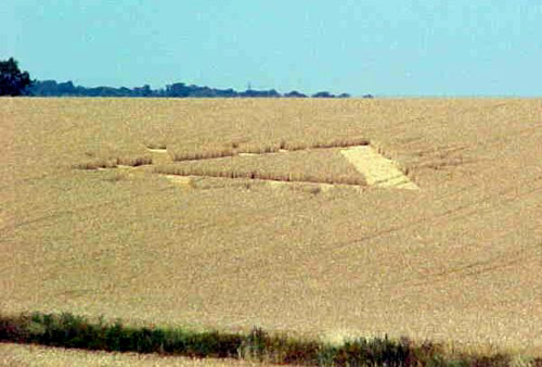 The Pilgrims Way, kent crop circle, aerial photo 6