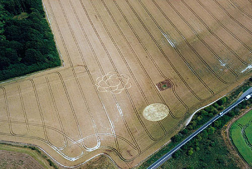 Ulley, Yorkshire crop circle, aerial photo 2