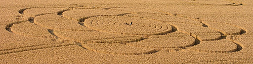 Ulley, Yorkshire crop circle, aerial photo 3