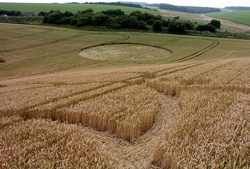 Ulley, Yorkshire crop circle, aerial photo 4