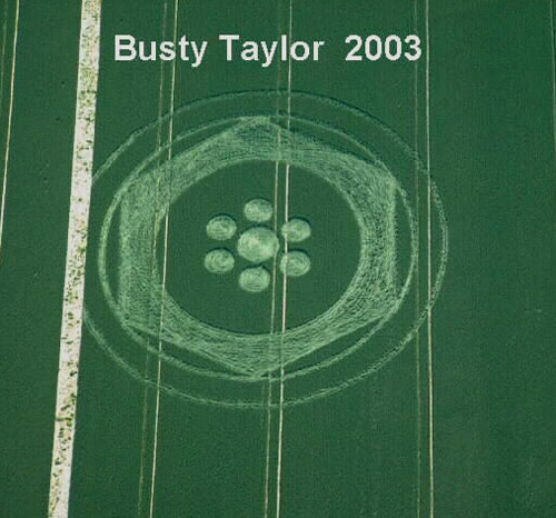 Clifford's Hill, Wiltshire crop circle, aerial photo 5