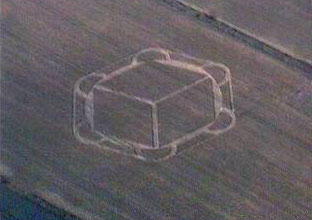 Deacon Hill, Hertfordshire crop circle, aerial photo 2