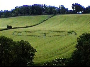 Deacon Hill, Hertfordshire crop circle, aerial photo 3