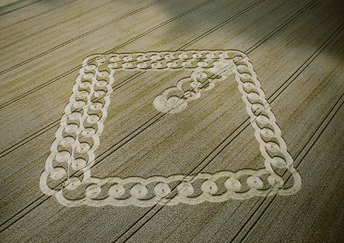 East Field, Wiltshire crop circle, aerial photo 4