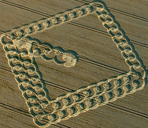 East Field, Wiltshire crop circle, aerial photo 3
