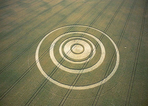 Firs Farm, Wiltshire crop circle, aerial photo 3