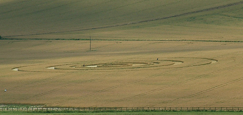 Firs Farm, Wiltshire crop circle, aerial photo 2