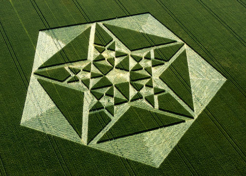Woodway Bridge, Wiltshire crop circle, aerial photo 7