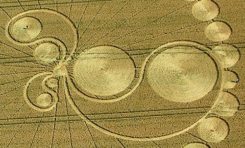Hackpen Hill, Wilshire crop circle, aerial photo 2
