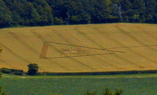Dunley, Hampshire crop circle, aerial photo 2