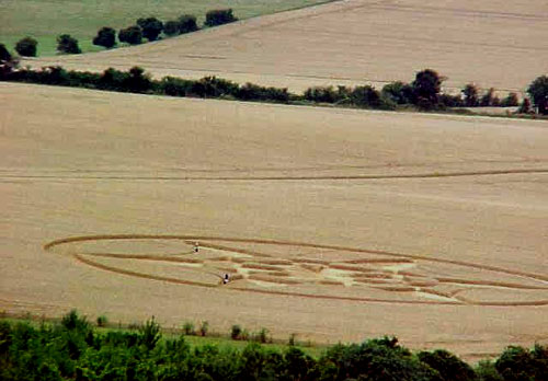 Kit's Coty, Kent crop circle, aerial photo 4