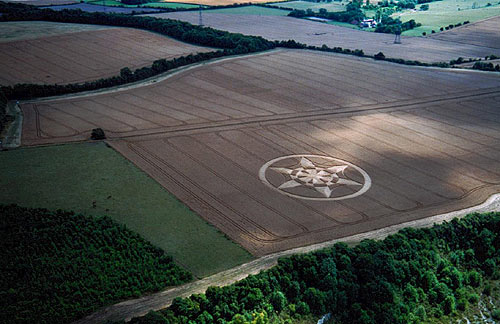 Kit's Coty, Kent crop circle, aerial photo 2
