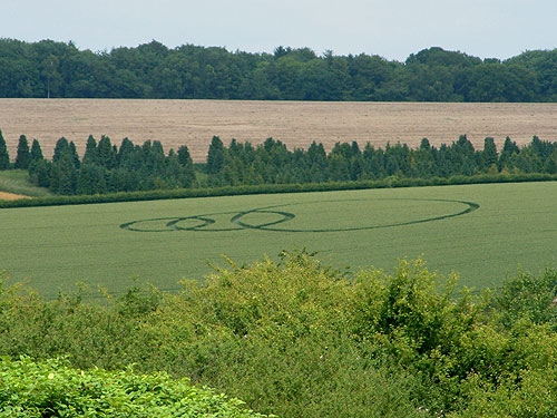Marlborough, Wiltshire crop circle, aerial photo 3