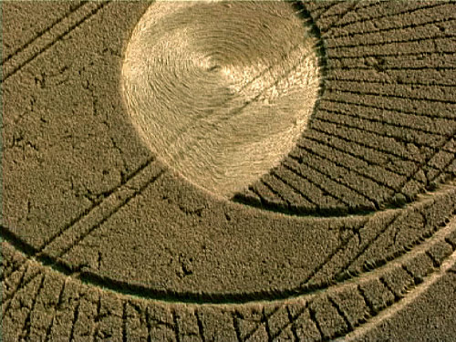 Morgan's Hill, Wiltshire crop circle, aerial photo 4