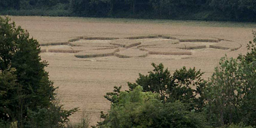 Newbridge, Somerset crop circle, aerial photo 2
