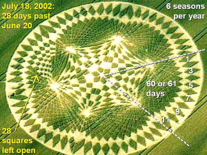 North Down, Wiltshire crop circle, aerial photo 6
