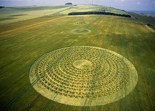 North Down, Wiltshire crop circle, aerial photo 4