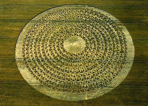 North Down, Wiltshire crop circle, aerial photo 5
