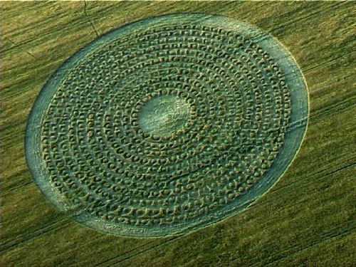 North Down, Wiltshire crop circle, aerial photo 2