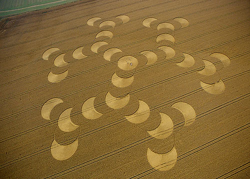 North Down (2), Wiltshire crop circle, aerial photo 5