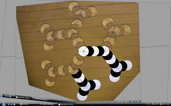 North Down (2), Wiltshire crop circle, aerial photo 8