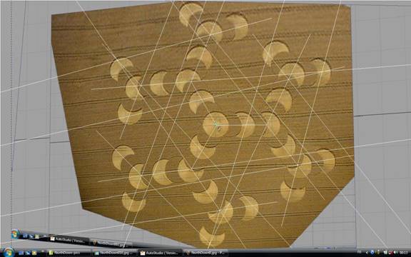 North Down (2), Wiltshire crop circle, aerial photo 18