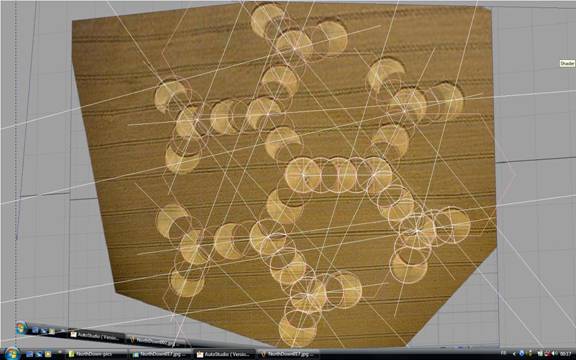 North Down (2), Wiltshire crop circle, aerial photo 19