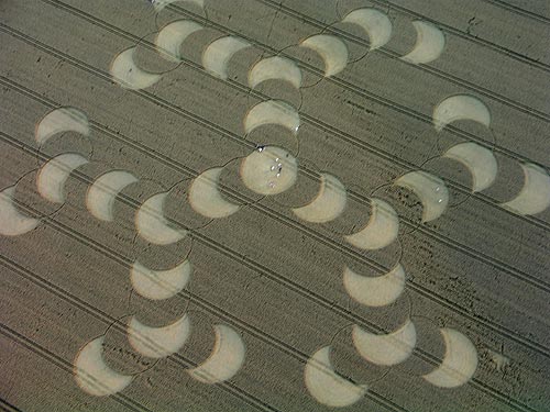 North Down (2), Wiltshire crop circle, aerial photo 3
