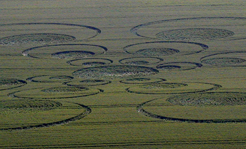 Ogbourne St George, Wiltshire crop circle, aerial photo 4