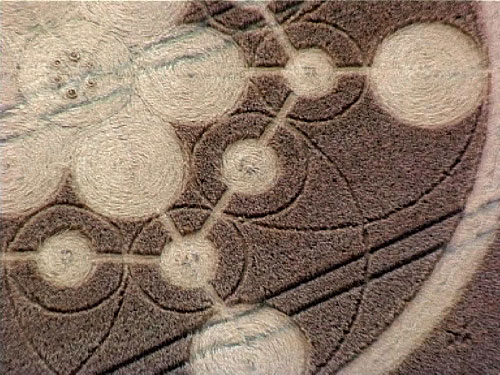 Scrope Wood, Wiltshire crop circle, aerial photo 6