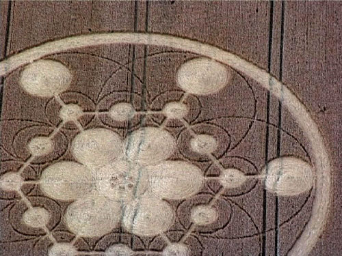 Scrope Wood, Wiltshire crop circle, aerial photo 5
