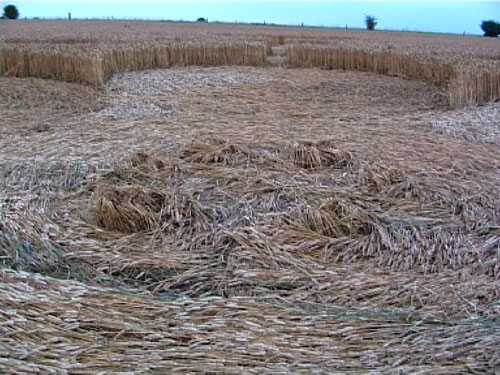 Scrope Wood, Wiltshire crop circle, aerial photo 7
