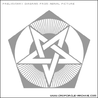 Sharpenhoe, Bedfordshire crop circle, aerial photo 8