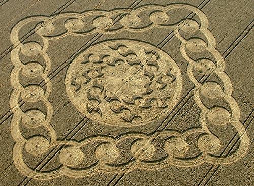 South Field, Wiltshire crop circle, aerial photo 3