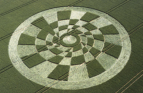 Tan Hill, Wiltshire crop circle, aerial photo 2