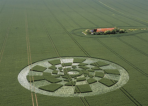 Tan Hill, Wiltshire crop circle, aerial photo 4