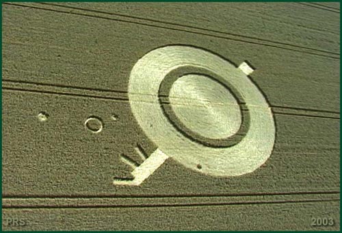 East Field, Wiltshire crop circle, aerial photo 8