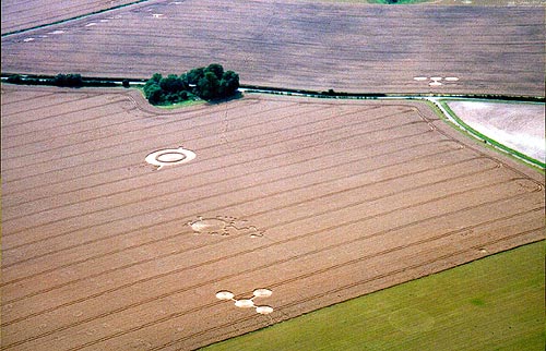 East Field, Wiltshire crop circle, aerial photo 6