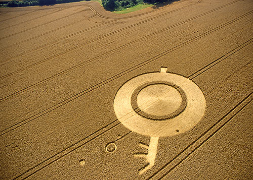 East Field, Wiltshire crop circle, aerial photo 5