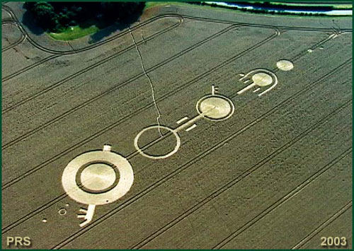 Avebury Stone Avenue, Wiltshire crop circle, aerial photo 6