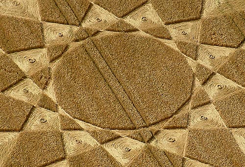 Lurkeley Hill, Wiltshire crop circle, aerial photo 5
