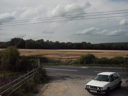 Weyhill, Hampshire crop circle, aerial photo 2