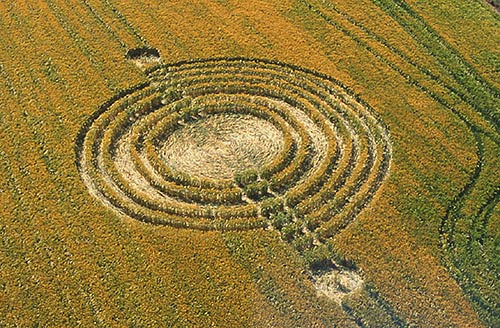 Windmill Hill (2), Wiltshire crop circle, aerial photo 2
