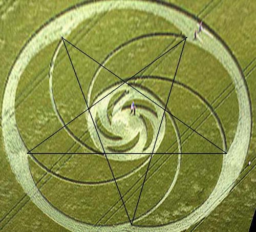 Windmill Hill (2), Wiltshire crop circle, aerial photo 17